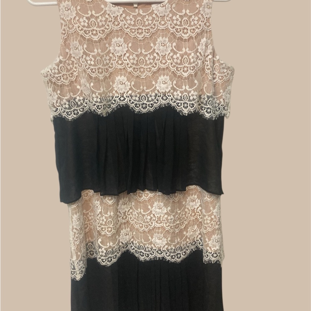 Jessica Simpson Classic Tan and Black Party Dress Sz. 4